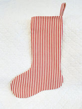 Load image into Gallery viewer, Designer Geometric Fabric Christmas Stocking
