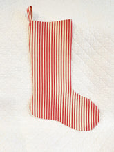 Load image into Gallery viewer, Designer Geometric Fabric Christmas Stocking
