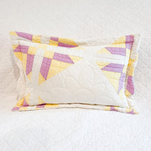 Load image into Gallery viewer, Vintage Quilt Lumbar Pillow–Flanged with Zipper
