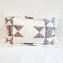 Load image into Gallery viewer, Vintage Quilt Lumbar Pillow–Flanged with Zipper
