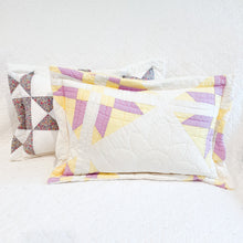 Load image into Gallery viewer, Vintage Quilt Lumbar Pillow–Flanged with Zipper
