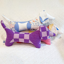 Load image into Gallery viewer, Vintage Quilt Stuffed Dog
