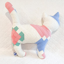 Load image into Gallery viewer, Vintage Quilt Stuffed Cat
