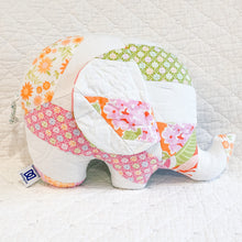 Load image into Gallery viewer, Vintage Quilt Handmade Stuffed Elephants
