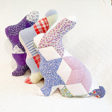 Load image into Gallery viewer, Vintage Quilt Bunny Pillow
