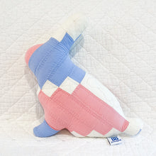 Load image into Gallery viewer, Mini Vintage Quilt Bunny – One of a Kind Handmade Stuffed Animal | Upcycled Heirloom Keepsake
