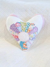 Load image into Gallery viewer, Vintage Quilt Heart Pillow
