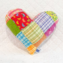 Load image into Gallery viewer, Mini Vintage Quilt Heart Pillow -                                 MINI
