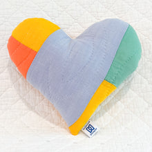 Load image into Gallery viewer, Mini Vintage Quilt Heart Pillow -                                 MINI
