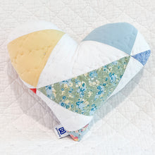 Load image into Gallery viewer, Mini Vintage Quilt Heart Pillow -                                 MINI
