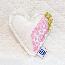 Load image into Gallery viewer, Heart-Shaped Lavender Sachet – Handmade from Antique Quilts | 100% Natural Lavender

