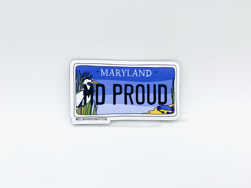 MD Proud License Plate Magnet