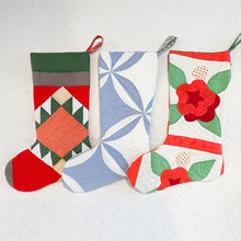 Load image into Gallery viewer, Vintage Quilt Christmas Stockings
