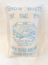 Load image into Gallery viewer, Vintage Snow White Sugar Cane Pillow
