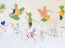 Load image into Gallery viewer, Vintage Quilt Bunny &amp; Carrot Garland
