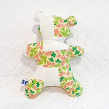Load image into Gallery viewer, Mini Vintage Quilt Teddy Bear – One of a Kind Handmade Stuffed Animal | Upcycled Heirloom Keepsake

