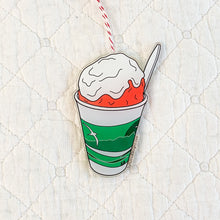 Load image into Gallery viewer, Baltimore Snowball Acrylic Christmas Ornament – Double-Sided Recycled Ornament | Baltimore Holiday Decor
