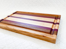 Load image into Gallery viewer, LockWood Original Cutting Board - Triple Purple Heart
