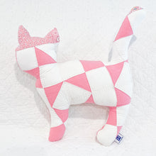 Load image into Gallery viewer, Vintage Quilt Stuffed Cat
