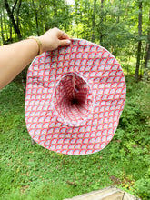 Load image into Gallery viewer, Vintage Quilt Witch Hat –  Red Pinwheel | One of a Kind Handmade Hat
