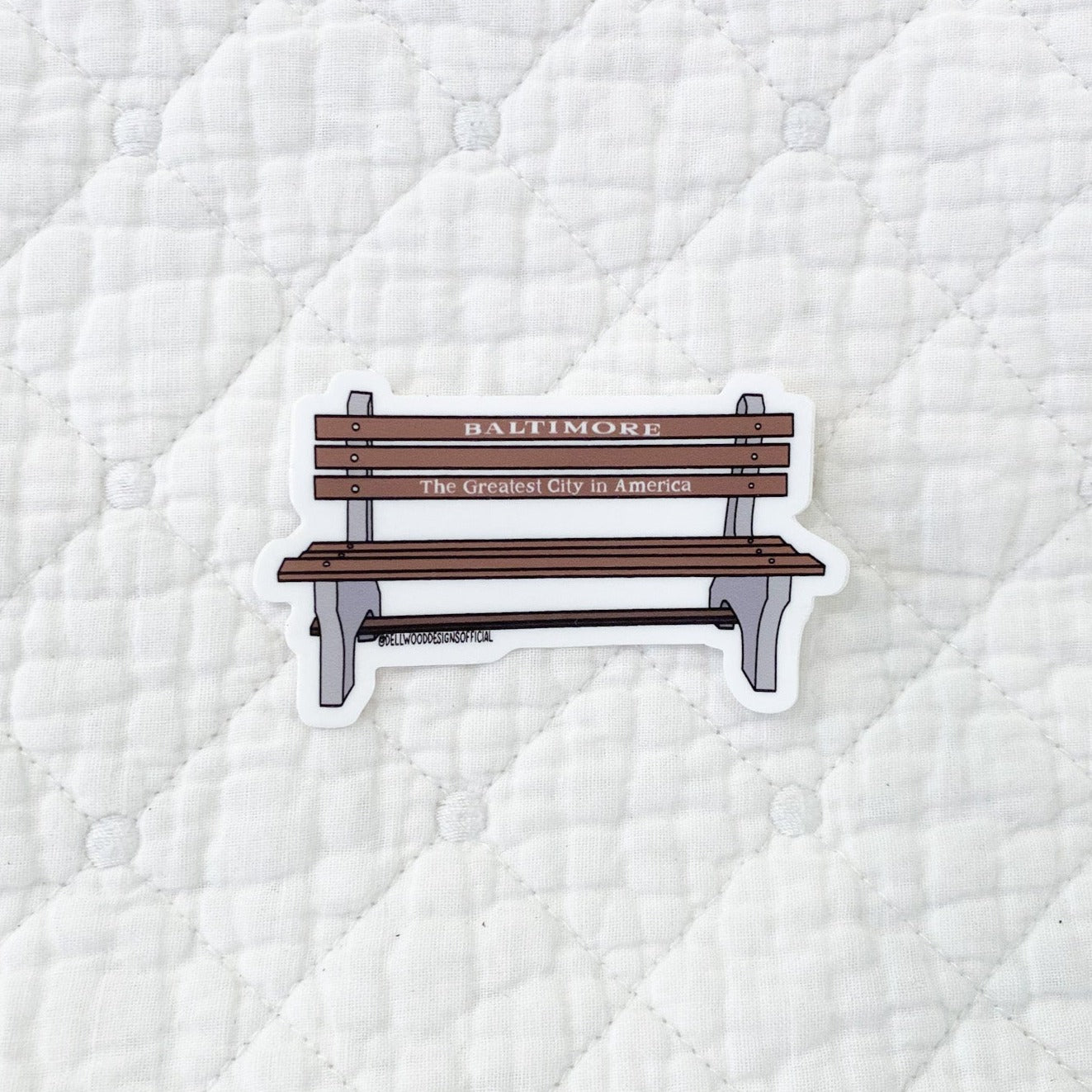 Baltimore Bench Sticker – Dellwood Designs
