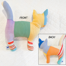 Load image into Gallery viewer, Vintage Quilt Stuffed Cat
