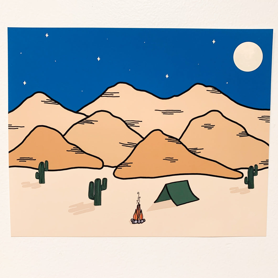 Desert Camp Print