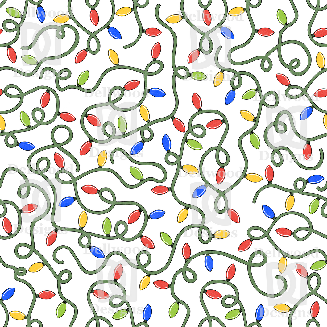 Holiday Lights Wrapping Paper