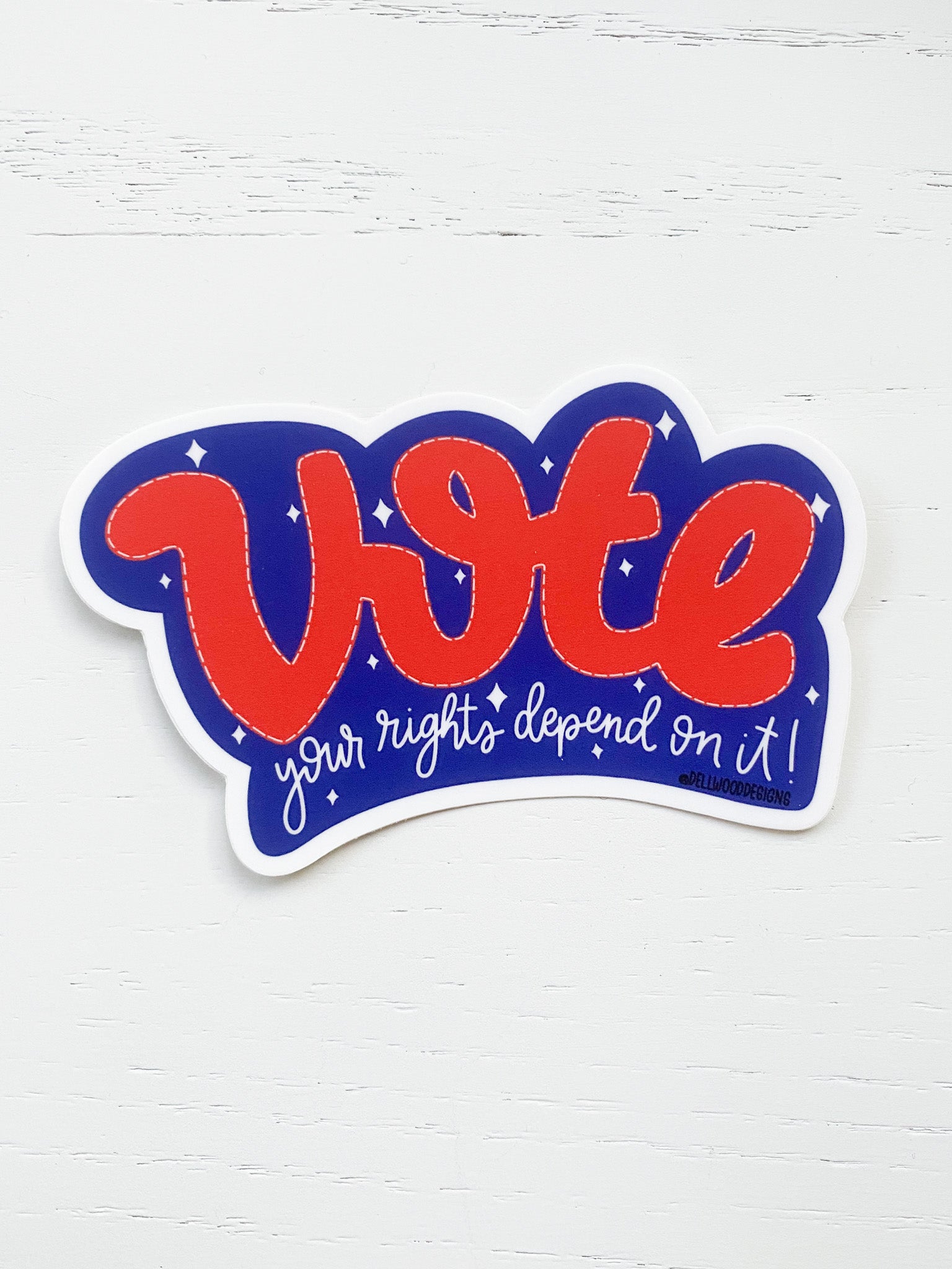 VOTE Sticker – Dellwood Designs