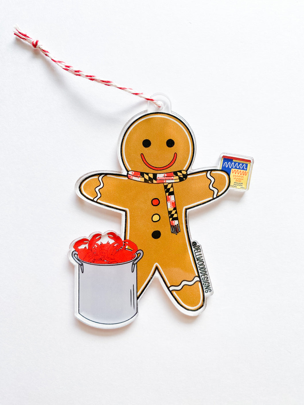 Maryland Gingerbread Man Ornament