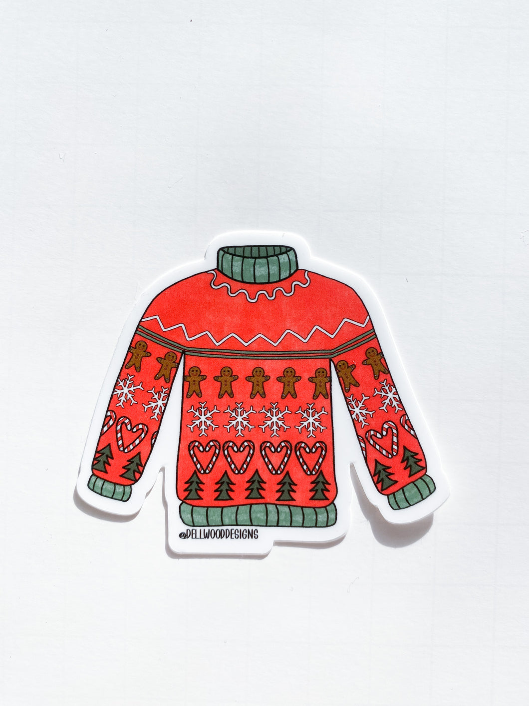 Ugly Christmas Sweater Sticker