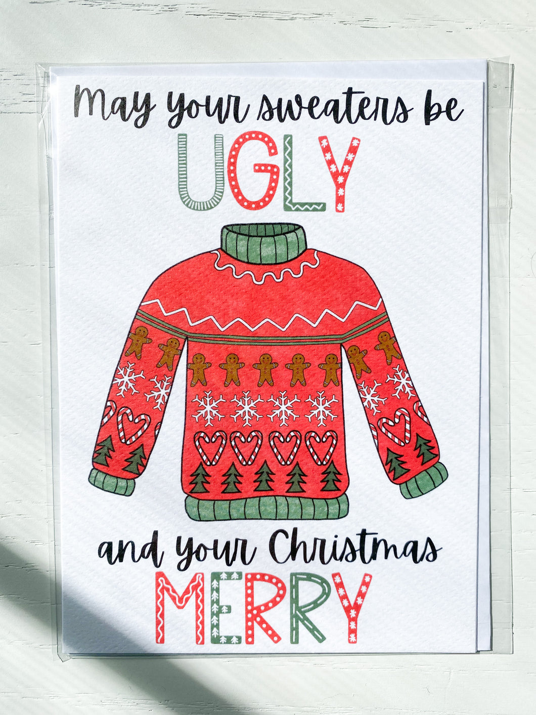 Ugly Christmas Sweater Greeting Card