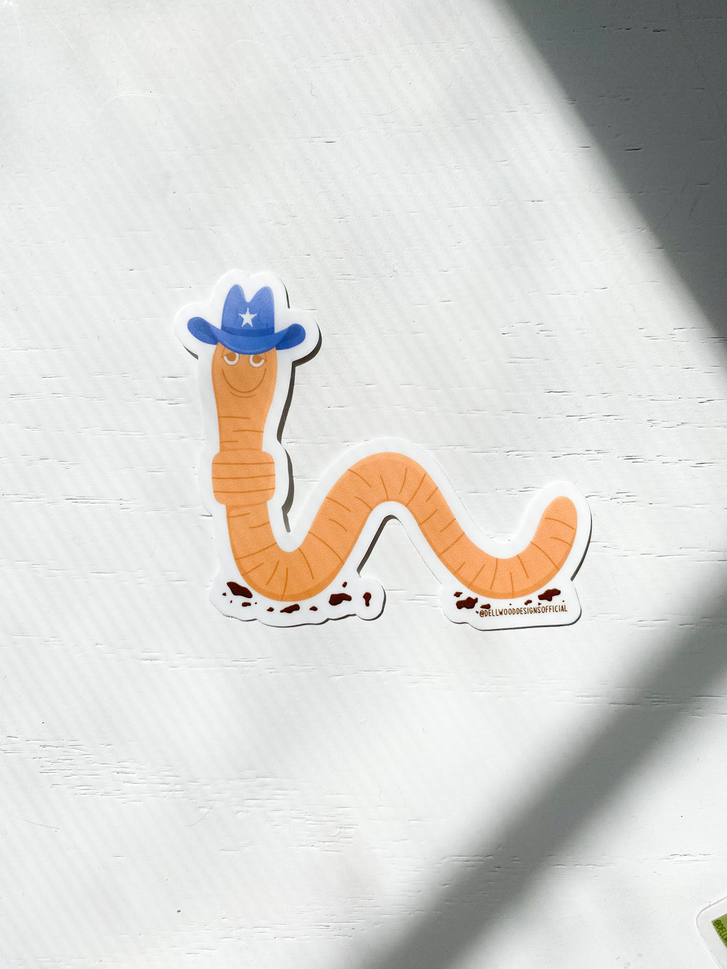 Cowboy Worm Sticker