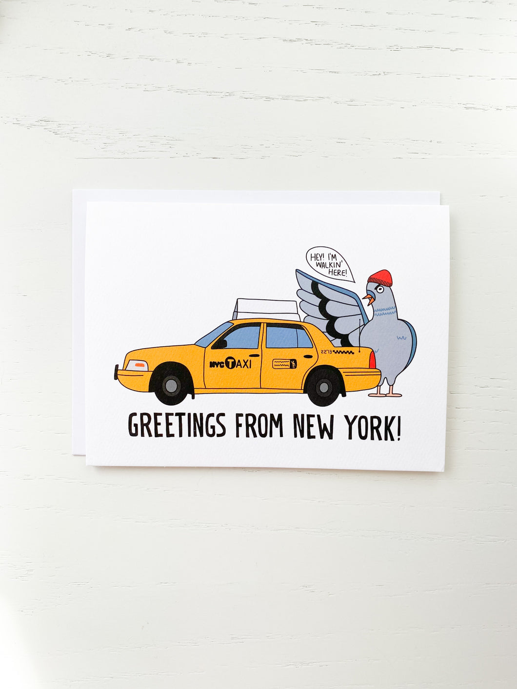 Greetings From New York Pigeon Greeting Card