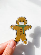Load image into Gallery viewer, Masked Gingerbread Man Sticker
